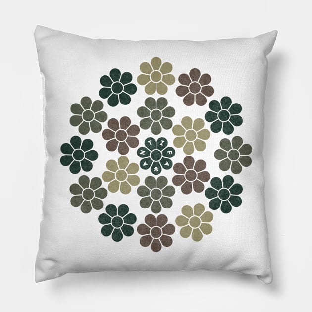 Democracy Daisy - urban Pillow by BrownWoodRobot