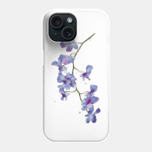 Watercolor orchid Phone Case