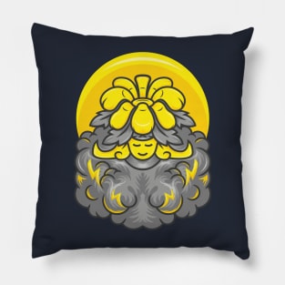 The Queen of Flowers Pillow