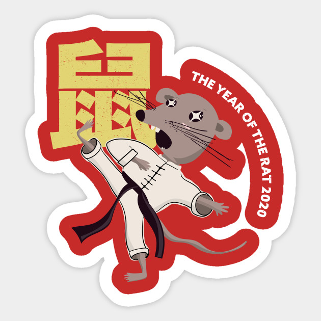 This Chinese Zodiac New Year Of The Rat 2020 Kawaii Kung Fu Year