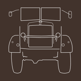 Bedford QL classic British truck outline (white) T-Shirt