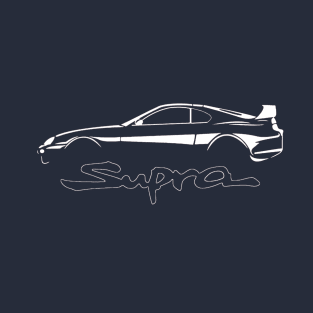 Toyota White Supra MK4 Vintage T-Shirt