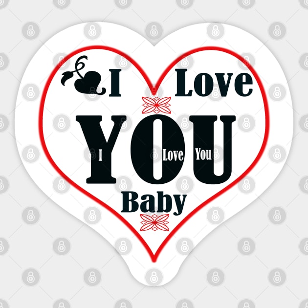 Love U Baby Vinyl Decal