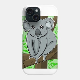 Cute Koala Resting in tree Phone Case