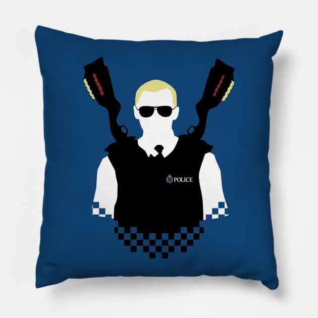 Here Come The Fuzz Pillow by Byway Design