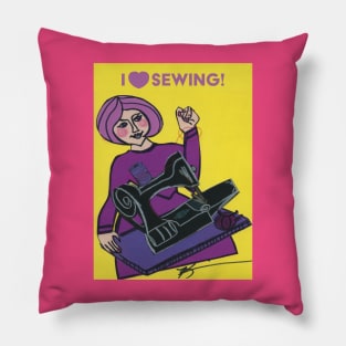 I LOVE SEWING Pillow