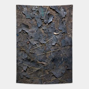 Burnt papers on soil Tapestry