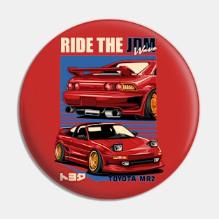 MR2 Ride The JDM Wave Pin