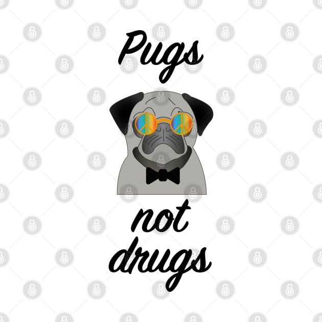 Pugs not drugs by Stitch by KM