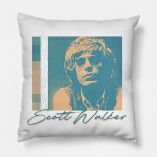 Scott Walker / Retro Aesthetic Fan Design Pillow
