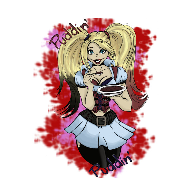 Puddin' Harley Quinn TShirt TeePublic