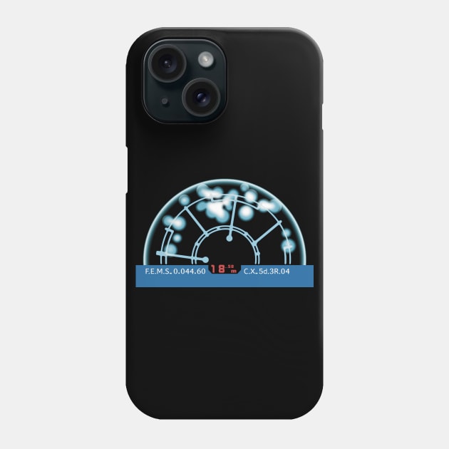 Aliens Motion Tracker Display Phone Case by SPACE ART & NATURE SHIRTS 