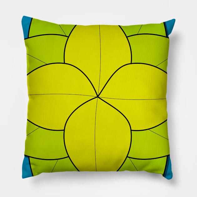 Green Succulent Pillow by StckrMe