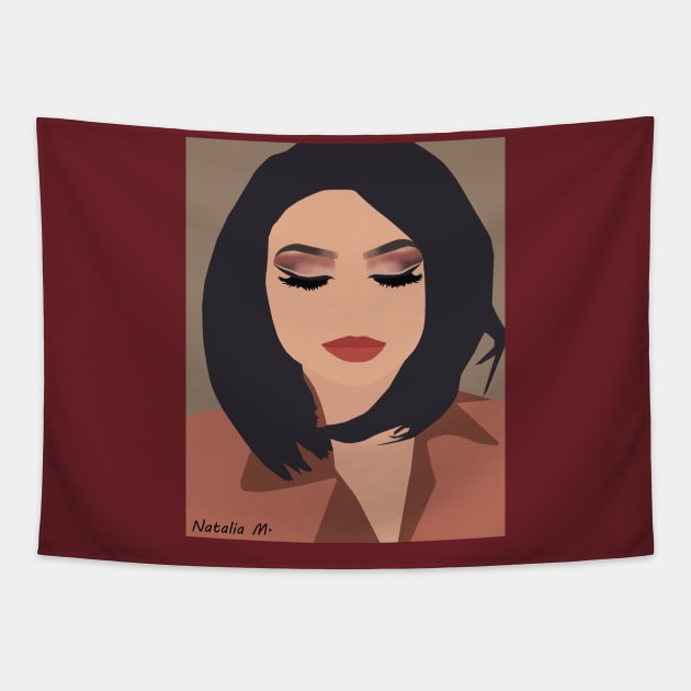 Makeup girl Tapestry by nataliavxm