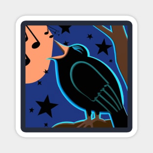 Blackbird Singing Magnet