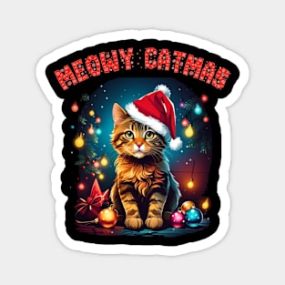 Meowy Catmas Magnet