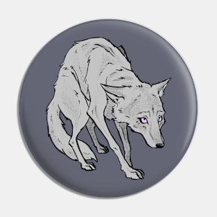 Anxious Wolf Pin