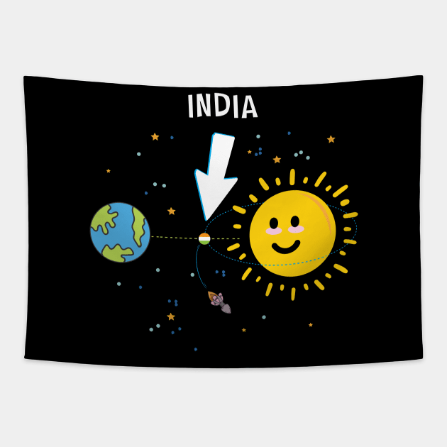 India Bharat is the hottest place outside Earth Tapestry by alltheprints