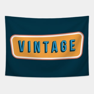 Vintage Text | Vintage Design Tapestry