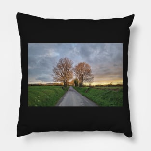 Irish country road 5 Pillow