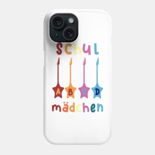 Schulmädchen ABCD Rockstar T shirt Phone Case