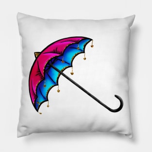 Pink & Blue Umbrella Pillow