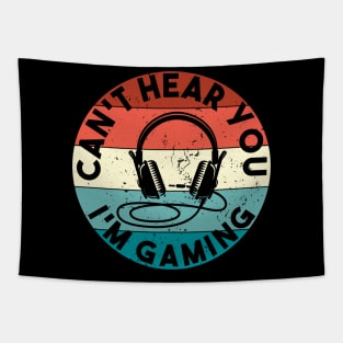 Funny Distressed Vintage Video Game Gift for Video Gamers Tapestry