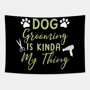 Dog Grooming Tapestry