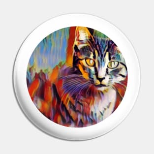 Bright-Eyed floppy cat Pin