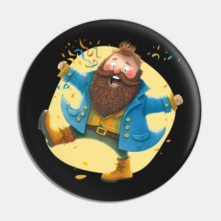 Dancing Tom - Old Bombadil Dancing and Singing - Fantasy Pin