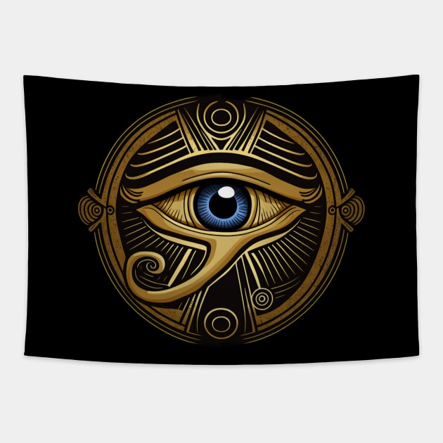 Eye of Ra, Egyptian Symbol Tapestry by UrbanLifeApparel