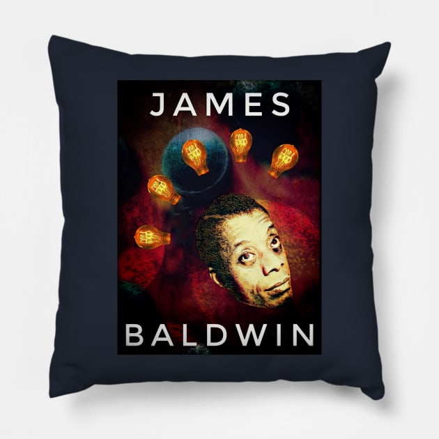 James Baldwin Pillow by Borges