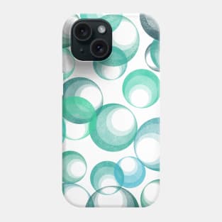 Soap Bubbles | Blue Underwater Bubbles Phone Case