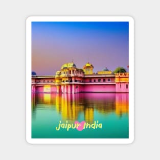 World Travel Fly to Jaipur India Magnet