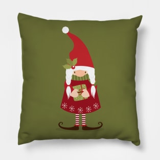 Mrs Gnome With Gift Pillow