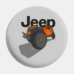 Jeep Design - Orange Pin