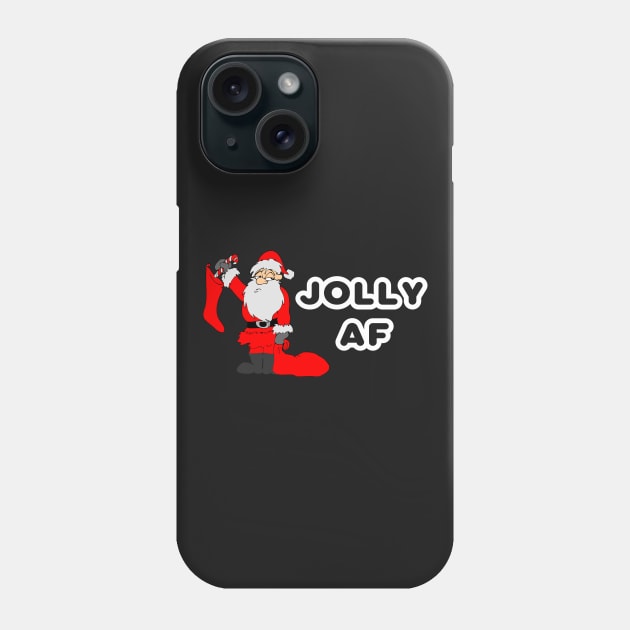 Funny Christmas Gifts Santa Joily AF Phone Case by finedesigns