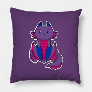 Cute bisexual wyvern dragon Pillow