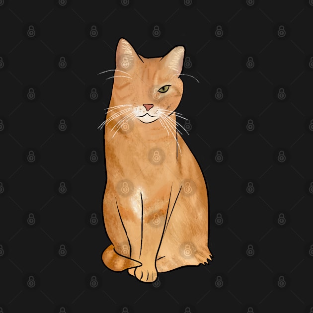One-eyed Orange Cat by Booneb