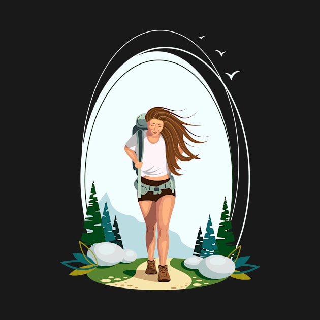 Hiking girl by Design by Arapova