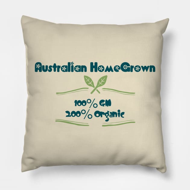 Australian HomeGrown Pillow by Quirky Design Collective