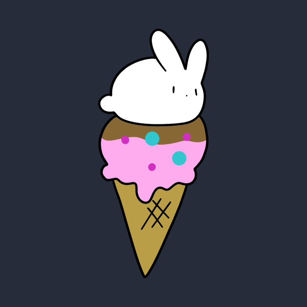 Bunny Icecream Cone by saradaboru