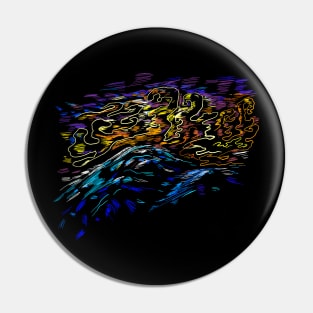 color landscape - van gogh style Pin