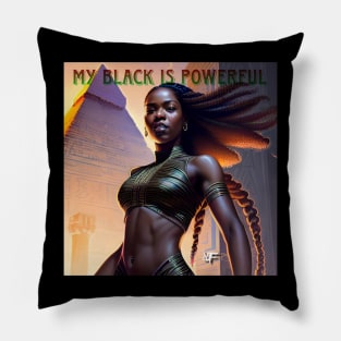 Powerful Black Pillow