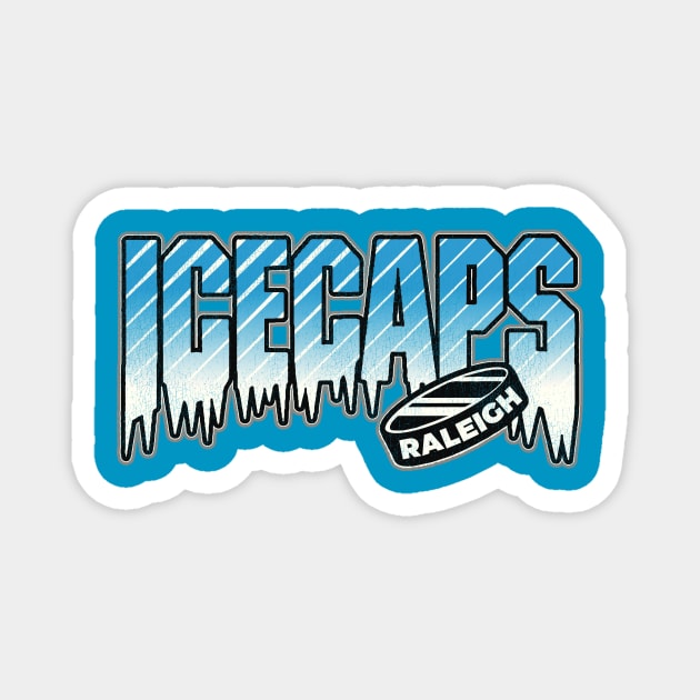 Defunct Raleigh Ice Caps Hockey Team Magnet by Defunctland