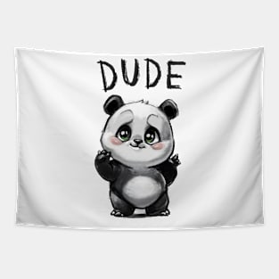 DUDE DOODLE DOODE PANDA Tapestry