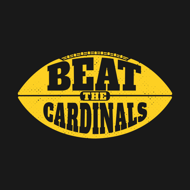 Beat the Cardinals // Vintage Football Grunge Gameday by SLAG_Creative