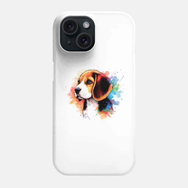 Beagle Ink Splash Phone Case by UnleashedCreationz