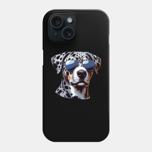 Catahoula Leopard Dog Wearing Sunglasses Phone Case