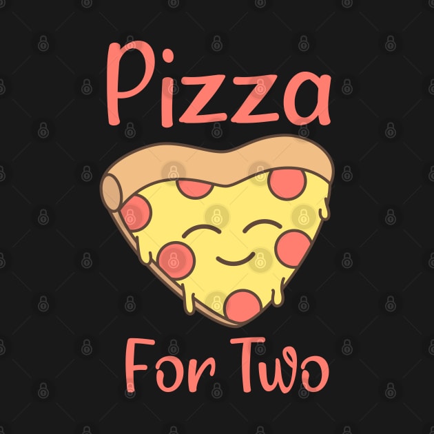 Pizza For Two, cute design for pizza lovers by Ebhar
